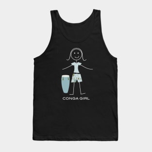 Funny Womens Conga Player Tank Top